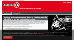 Desktop Screenshot of partenairemontage.bonspneus.fr